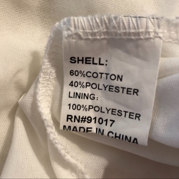 Solitaire white floral lace overlay dress M - Picture 7 of 7